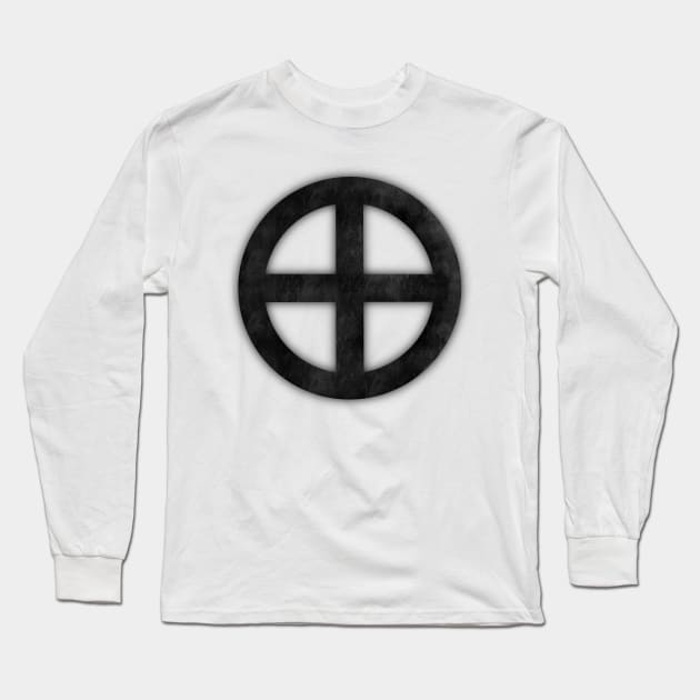 Solar Cross Non-centric Long Sleeve T-Shirt by Apart Design